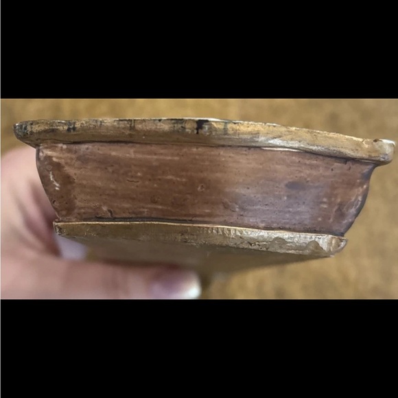 Glazed Ceramic Pen Holder  Pen Tray Mid Century Office Decor-Vintage - Picture 7 of 11